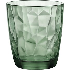 whisky tumbler DIAMOND Acqua Forest Green 30.5 cl green with relief product photo