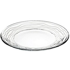 plate OASI TRANSPARENT glass stripe edge relief  Ø 280 mm product photo