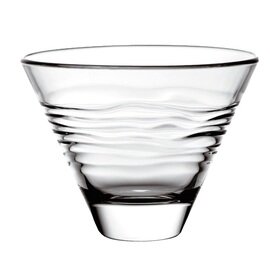 bowl OASI TRANSPARENT 330 ml glass with relief  L 120 mm  B 100 mm  H 90 mm product photo