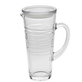 pitcher OASI TRANSPARENT glass with lid 1200 ml H 220 mm product photo