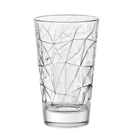 longdrink glass DOLOMITI 42 cl with relief product photo