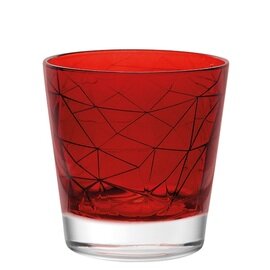 whisky tumbler DOLOMITI Red 29 cl red with relief product photo