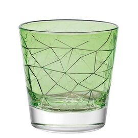 whisky tumbler DOLOMITI Green 29 cl green with relief product photo