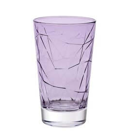 longdrink glass DOLOMITI 42 cl purple with relief product photo