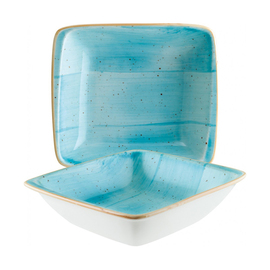 bowl 700 ml AURA AQUA rectangular porcelain 190 mm x 166 mm H 45 mm product photo