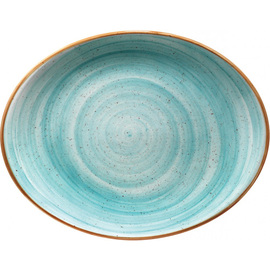 platter AURA AQUA Moove oval porcelain 310 mm x 240 mm product photo