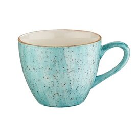 espresso cup AURA AQUA 80 ml with saucer porcelain product photo