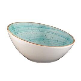 bowl AURA Vanta Aqua 350 ml porcelain green blue veined inside  Ø 160 mm  H 74 mm product photo