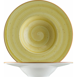 pasta plate Ø 280 mm AURA AMBER bonna Banquet porcelain yellow product photo