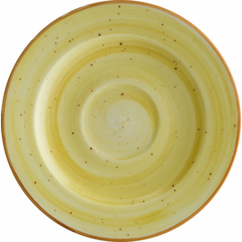 saucer AURA AMBER Rita yellow Ø 160 mm H 20 mm product photo