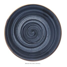 saucer Gourmet Dusk AURA porcelain dark blue | veined Ø 160 mm product photo
