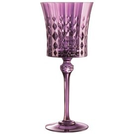 wine goblet LADY DIAMOND 27 cl purple with relief product photo