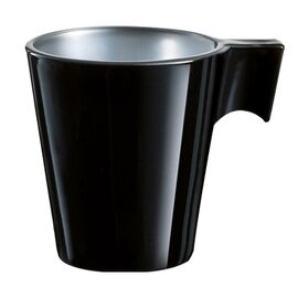 CLEARANCE | hot beverage mug 220 ml tempered glass black with handle product photo