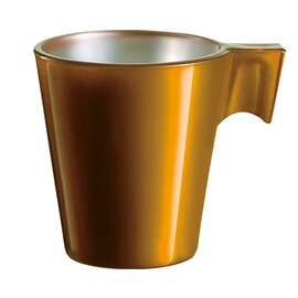 hot beverage mug Longo Gold 220 ml tempered glass golden coloured with handle product photo