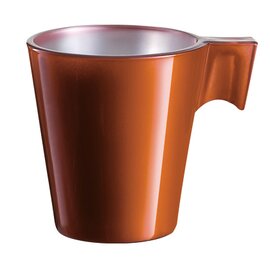 cup 80 ml tempered glass orange with handle product photo