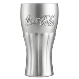CLEARANCE | cola glass ORIGINAL COCA-COLA MIRROR FH37 37 cl silver coloured with relief product photo