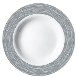 soup plate deep Ø 225 mm BRUSH GREY tempered glass product photo