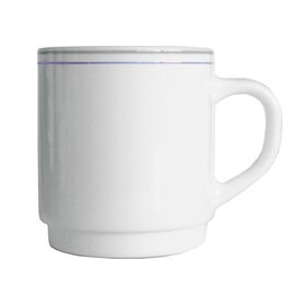 mug RESTAURANT VALERIE BLUE JEAN 29 cl tempered glass narrow colour rim  H 89 mm product photo