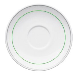 saucer RESTAURANT VALERIE GREEN | tempered glass | narrow colour rim Ø 140 mm product photo