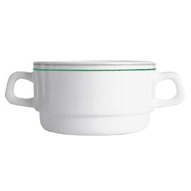 soup cup RESTAURANT VALERIE GREEN 320 ml tempered glass fine line  Ø 105 mm  H 54 mm product photo