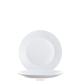 dessert plate STAIRO | tempered glass white  Ø 190 mm product photo