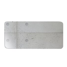 serving plate CONCRETE porcelain grey rectangular | 275 mm  x 130 mm product photo