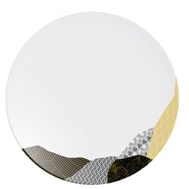 plate FRAGMENT AMBRE porcelain multi-coloured  Ø 285 mm product photo