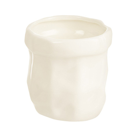 snack bowl | dip bowl UP CYCLE CREAM Be Bag 120 ml hard porcelain white with relief Ø 65 mm H 70 mm product photo
