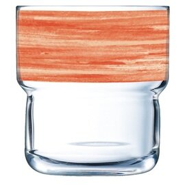 stacking cup BRUSH LOG FB22 22 cl orange broad coloured rim product photo
