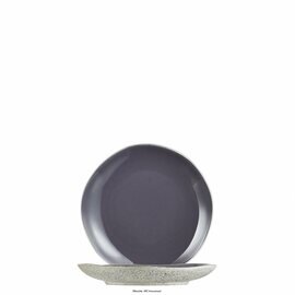 plate Dark Grey Rocaleo porcelain  Ø 159 mm product photo