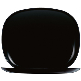 platter EVOLUTIONS BLACK | tempered glass black | rectangular 280 mm x 230 mm product photo