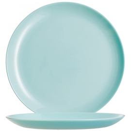 coup plate flat DIWALI Light Turqoise | tempered glass turquoise Ø 270 mm product photo