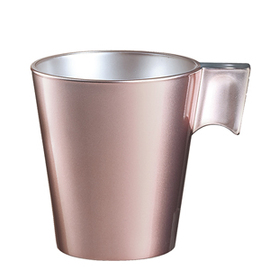 hot beverage mug FLASHY COLORS Longo Rose 220 ml tempered glass rose with handle product photo