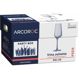 champagne goblet Party Box P12 23 cl with mark; 0.1 ltr with effervescence point 12 glasses product photo