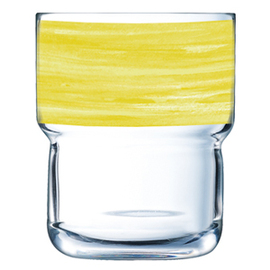 stacking cup BRUSH LOG FB27 27 cl yellow broad coloured rim product photo