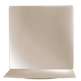 plate PURITY COLOR porcelain taupe square | 280 mm  x 280 mm product photo