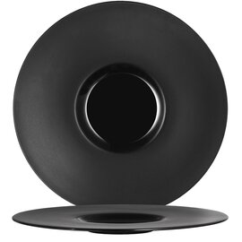 plate MOON porcelain black  Ø 310 mm product photo