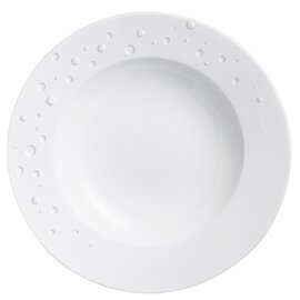plate WATER PEARL porcelain white dot relief rim  Ø 250 mm product photo