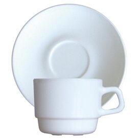cup 190 ml tempered glass with saucer  H 64 mm product photo
