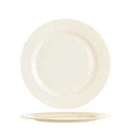 CLEARANCE | plate INTENSITY UNI | tempered glass cream white  Ø 275 mm product photo