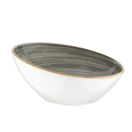 bowl 450 ml AURA SPACE bonna Vanta oval porcelain 180 mm x 174 mm H 85 mm product photo