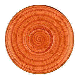 combi saucer AURA TERRACOTTA porcelain Ø 190 mm H 25 mm product photo