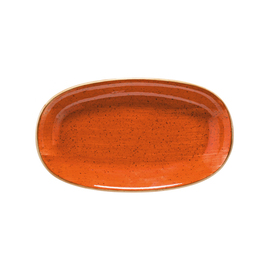 platter AURA TERRACOTTA oval porcelain 238 mm x 142 mm product photo