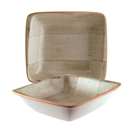 bowl 700 ml AURA TERRAIN rectangular porcelain 190 mm x 166 mm H 45 mm product photo