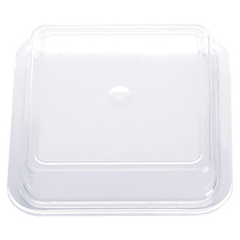 Euro lid square PP naturally transparent | 195 mm x 195 mm H 52 mm | suitable for plates 180 x 180 mm product photo