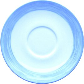 saucer RESTAURANT BRUSH BLUE | tempered glass Ø 140 mm product photo