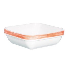 stacking bowl RESTAURANT BRUSH ORANGE 220 ml tempered glass  L 110 mm  B 110 mm  H 36 mm product photo