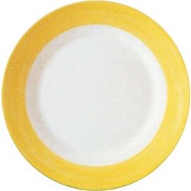 plate flat Ø 254 mm BRUSH YELLOW tempered glass product photo