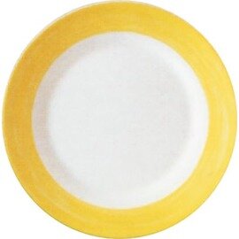 soup plate deep Ø 225 mm BRUSH YELLOW tempered glass product photo