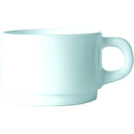 Clearance | coffee cup Everyday Uni white, stackable, 9 cl, Ø 64 mm, Ø with handle 85 mm, height 43 mm product photo